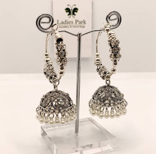 Oxidized Bali Jhumka- 06 (Golden)