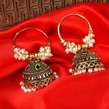 One Carrat Pair Stain Steel Jumka