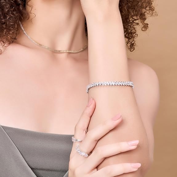 Lab Grown Diamond Tennis Bracelet For Women