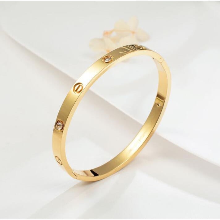 Stainless steel handcuff bracelet