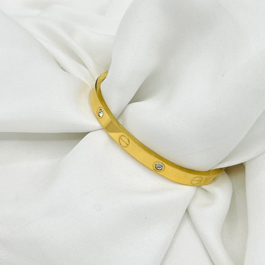 Stainless steel handcuff bracelet